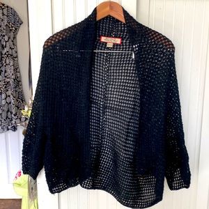 Beyond Threads, Made in Peru Pima Cotton Loose Weave Cardigan. Maternity?